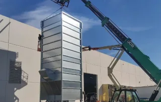 dust collector installed
