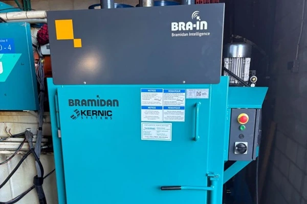 Powder Blue Vertical Baler