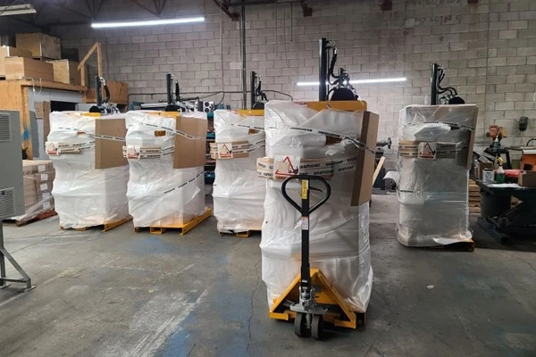 Wrapped Balers ready for shipping