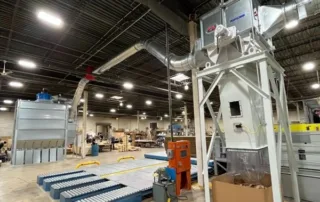packaging production waste recovery system