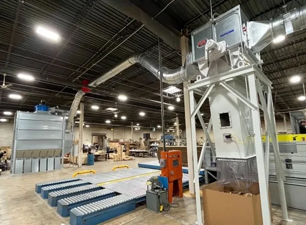 packaging production waste recovery system