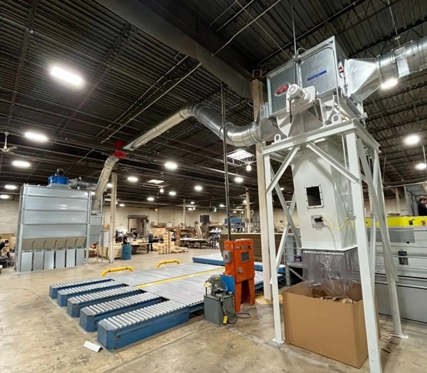 packaging production waste recovery system